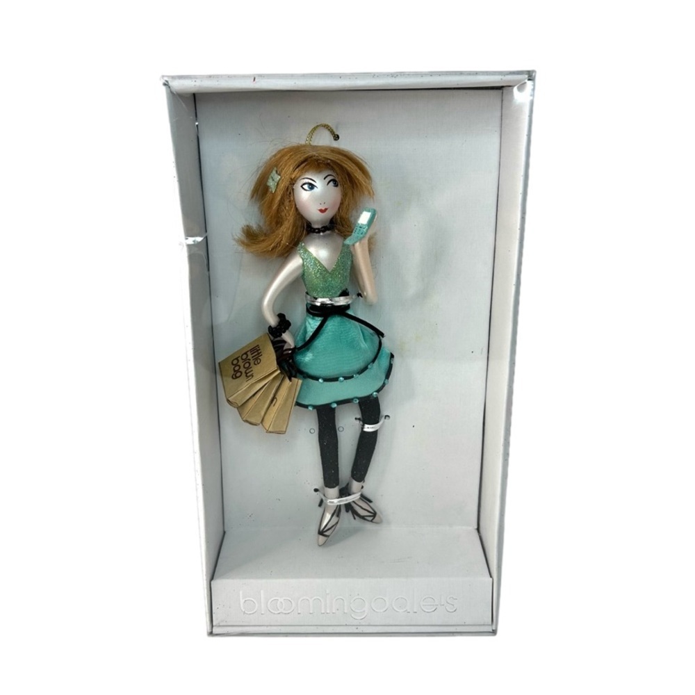 Bloomingdaleβs Blown Glass Shopper with Cell Phone Ornament